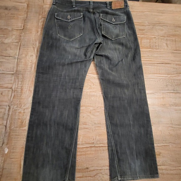 Levi's Mens 514 38 x 30 Blue Denim Dark Wash Slim Straight Leg Jeans - Picture 10 of 10